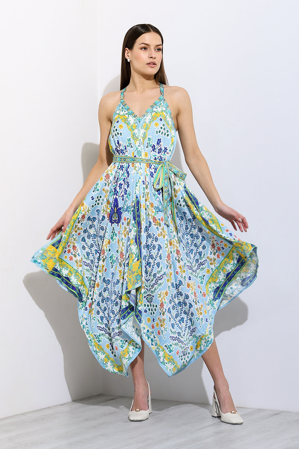 Salen Halter Handkerchief Maxi Dress – Effortless Elegance & Flowy Chic
