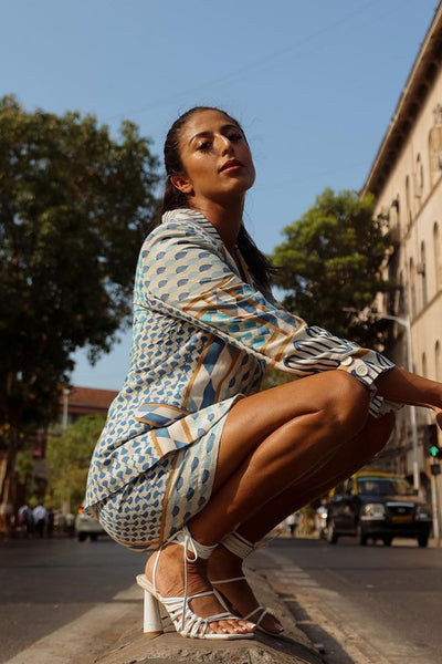Nicole Mehta in Parker Matching Set