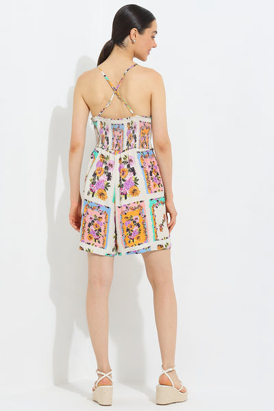 Denica Knotted Tulip-Hem Romper