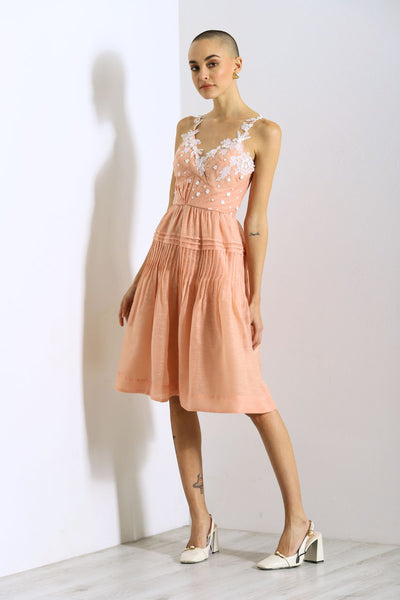Jayla Pleated Bustier Mini Dress
