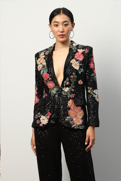 Summiyya Patni in Palermo 3D Embroidered Sequin Jacket