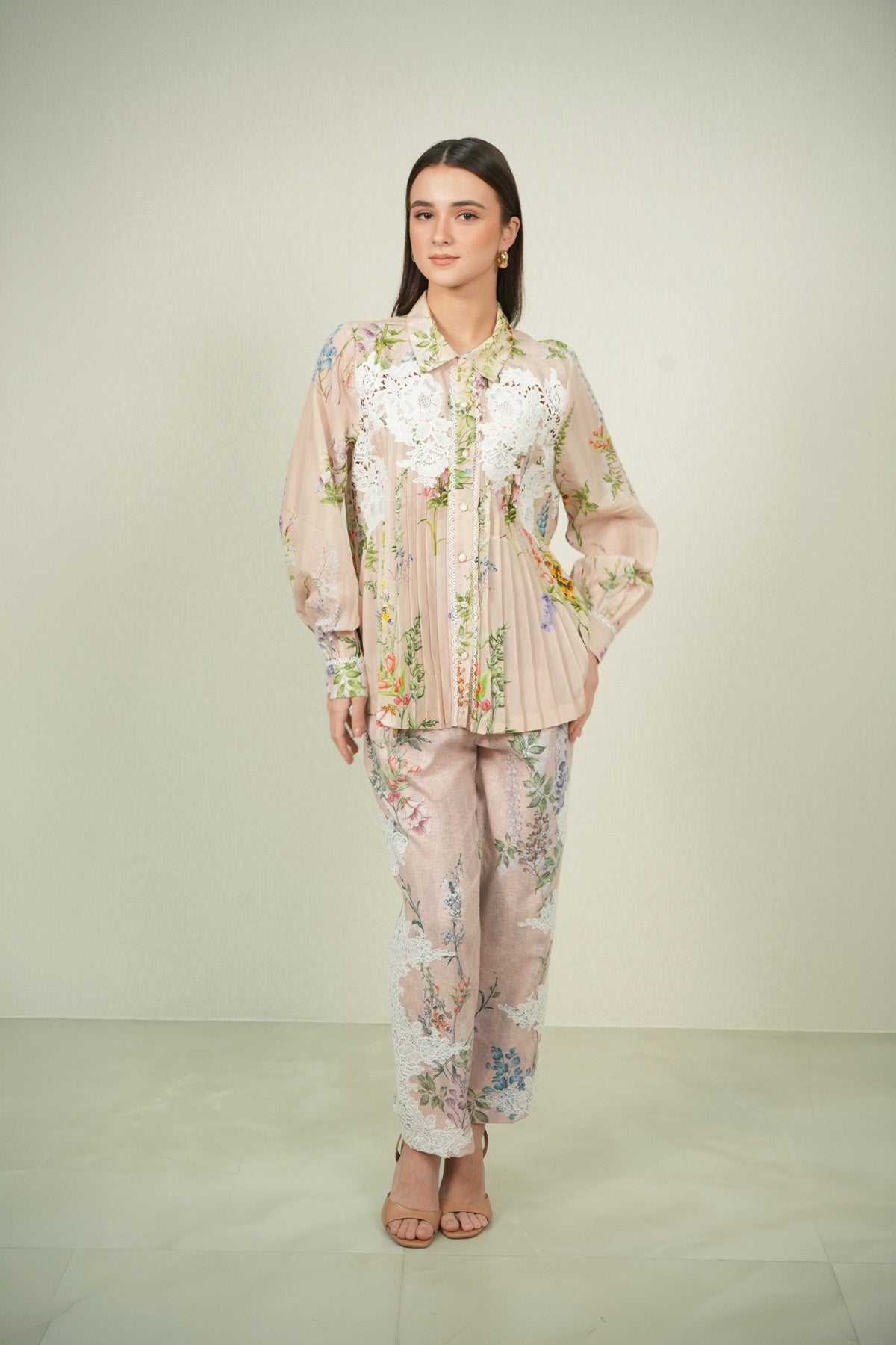 Bloomlet Pleated Shirt – Ranna Gill India
