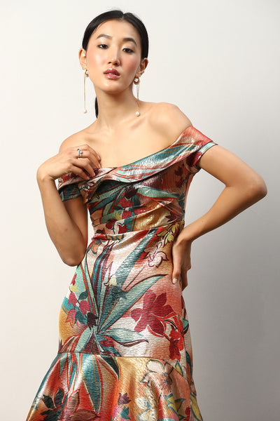 Shriya Saran in Renata Tiered Midi Dress