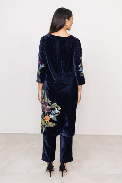 Midnight Botanica Tunic Set