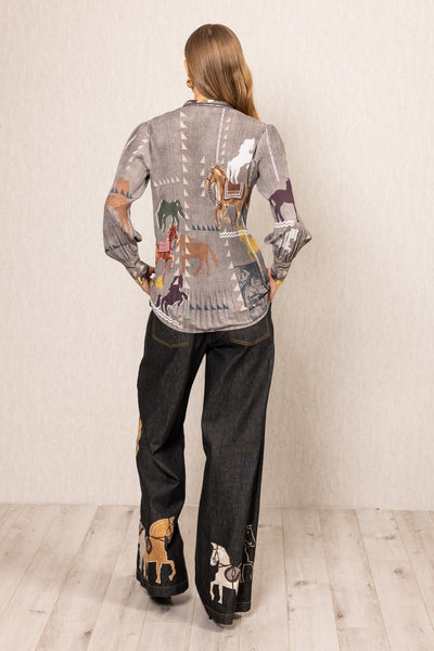 Knight Pleated Shirt