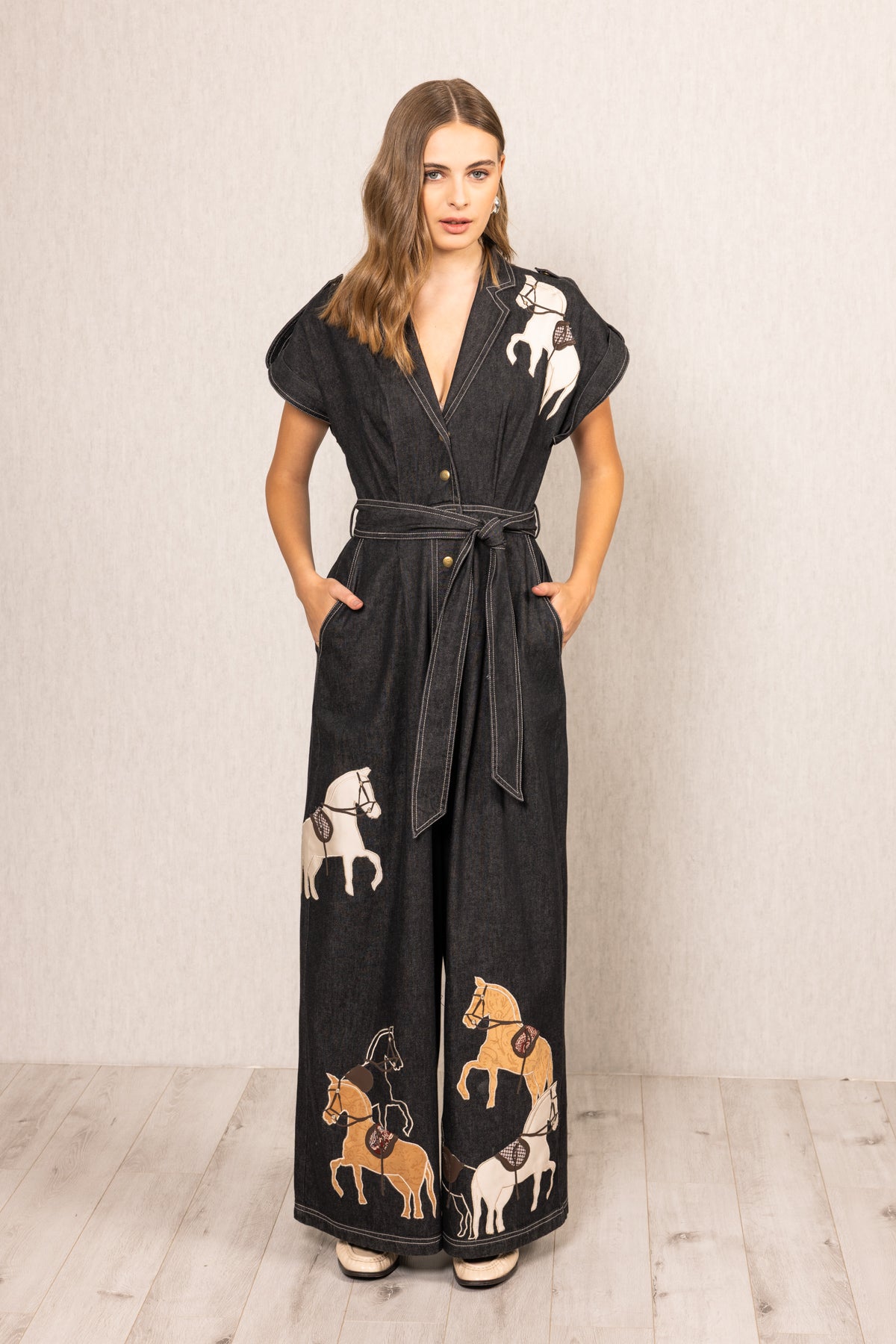 Phoenix Collared Jumpsuit