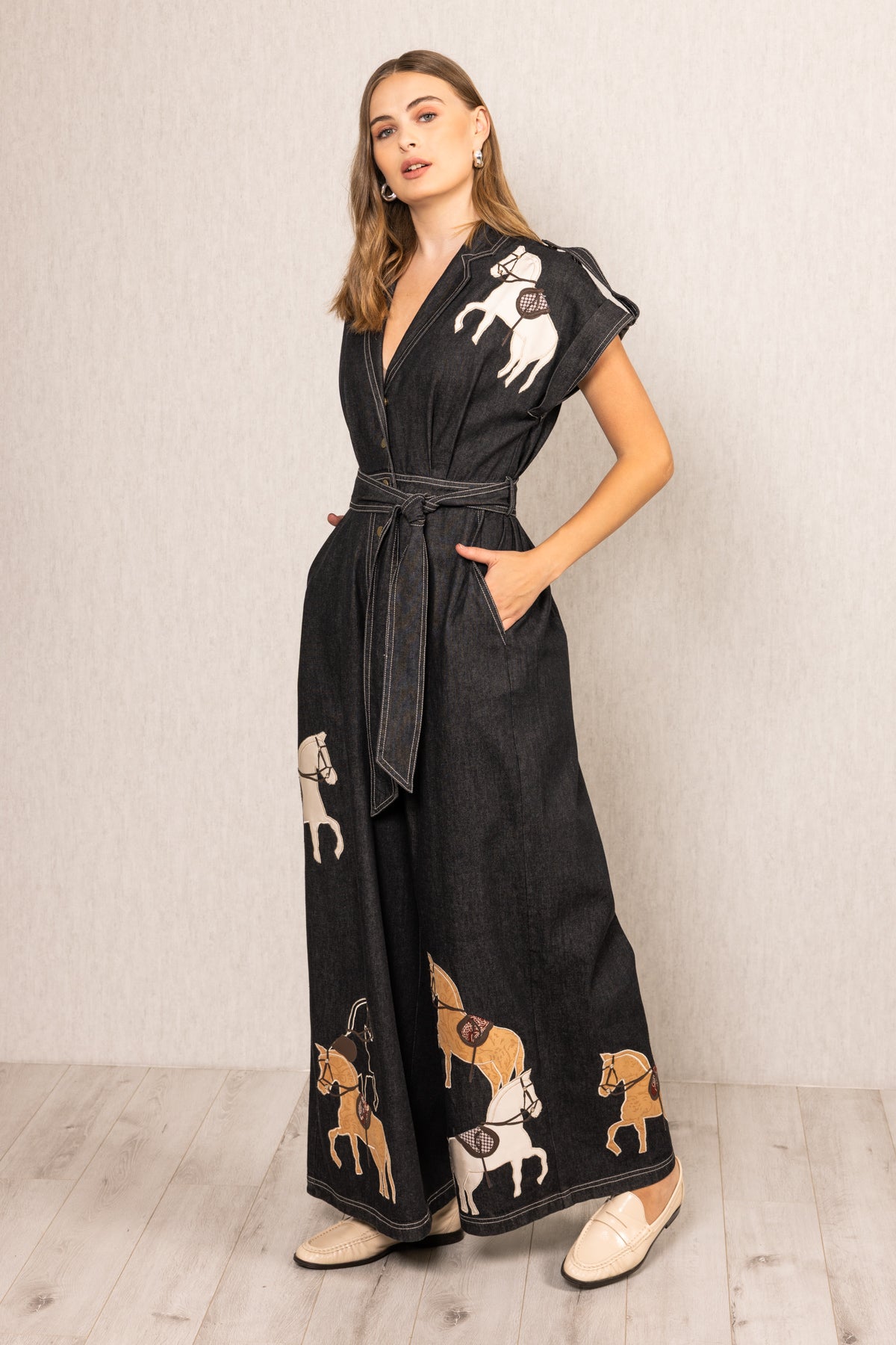 Phoenix Collared Jumpsuit