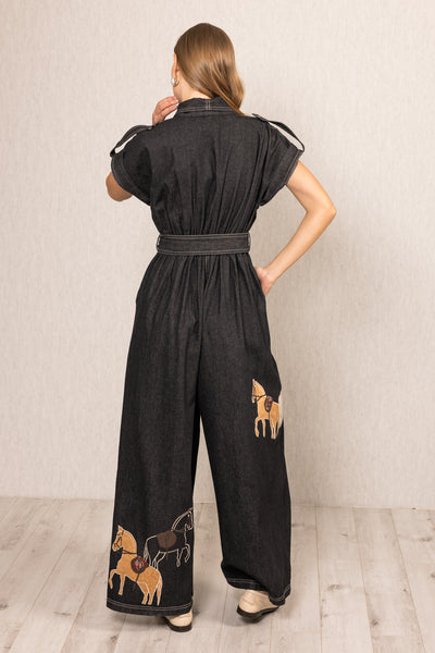 Phoenix Collared Jumpsuit