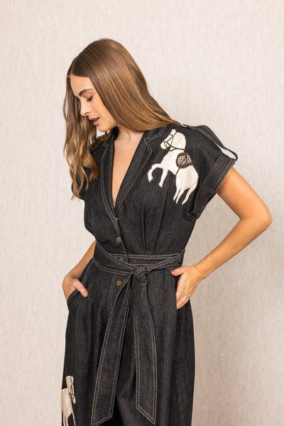 Phoenix Collared Jumpsuit
