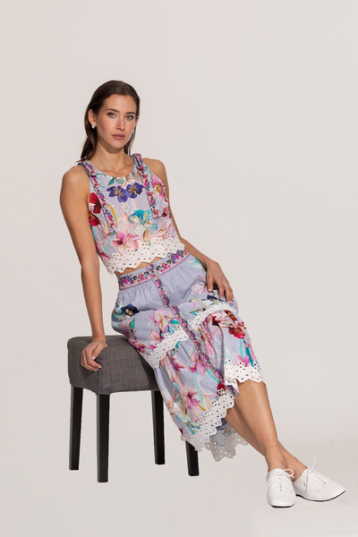 Zimi Halter Crop Top & Skirt