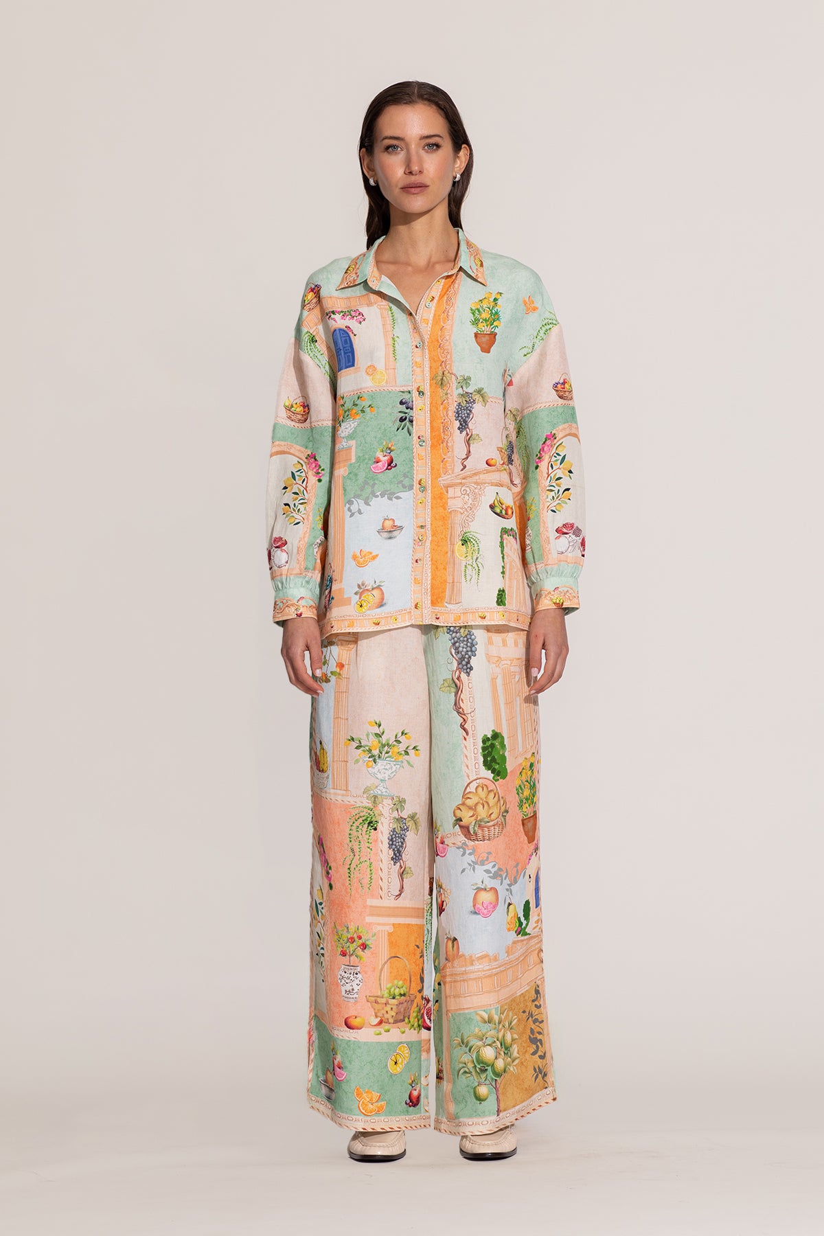 Elysia Buttondown Shirt & Pants