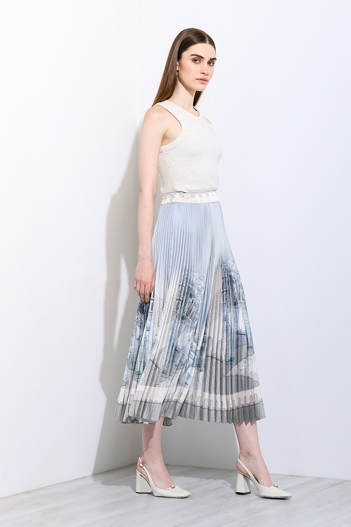 Gaia Pleated Skirt