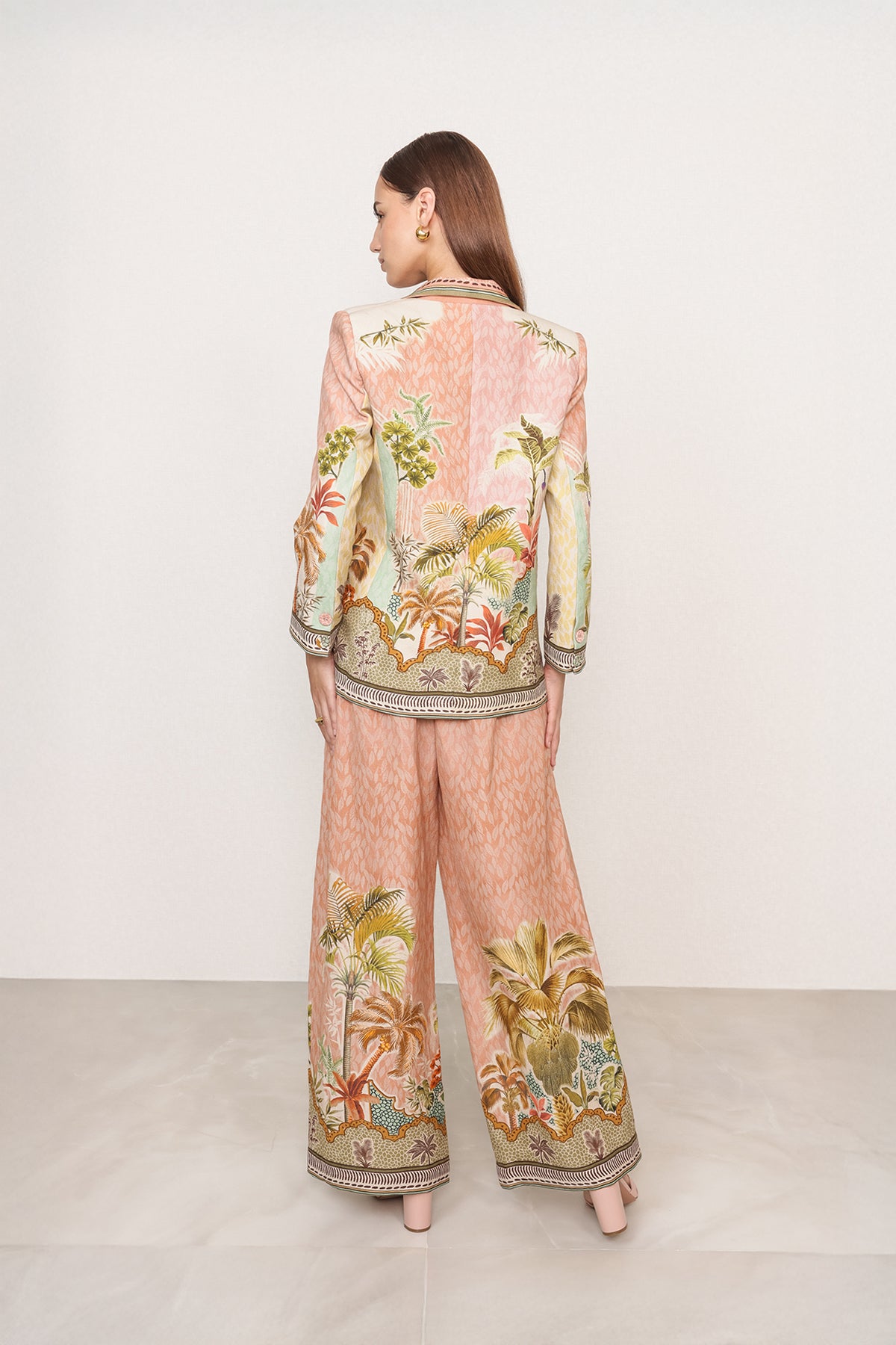 Notch Ranna Printed Linen Viscose Jacket for Women | Notch Collar – Ranna Gill ...