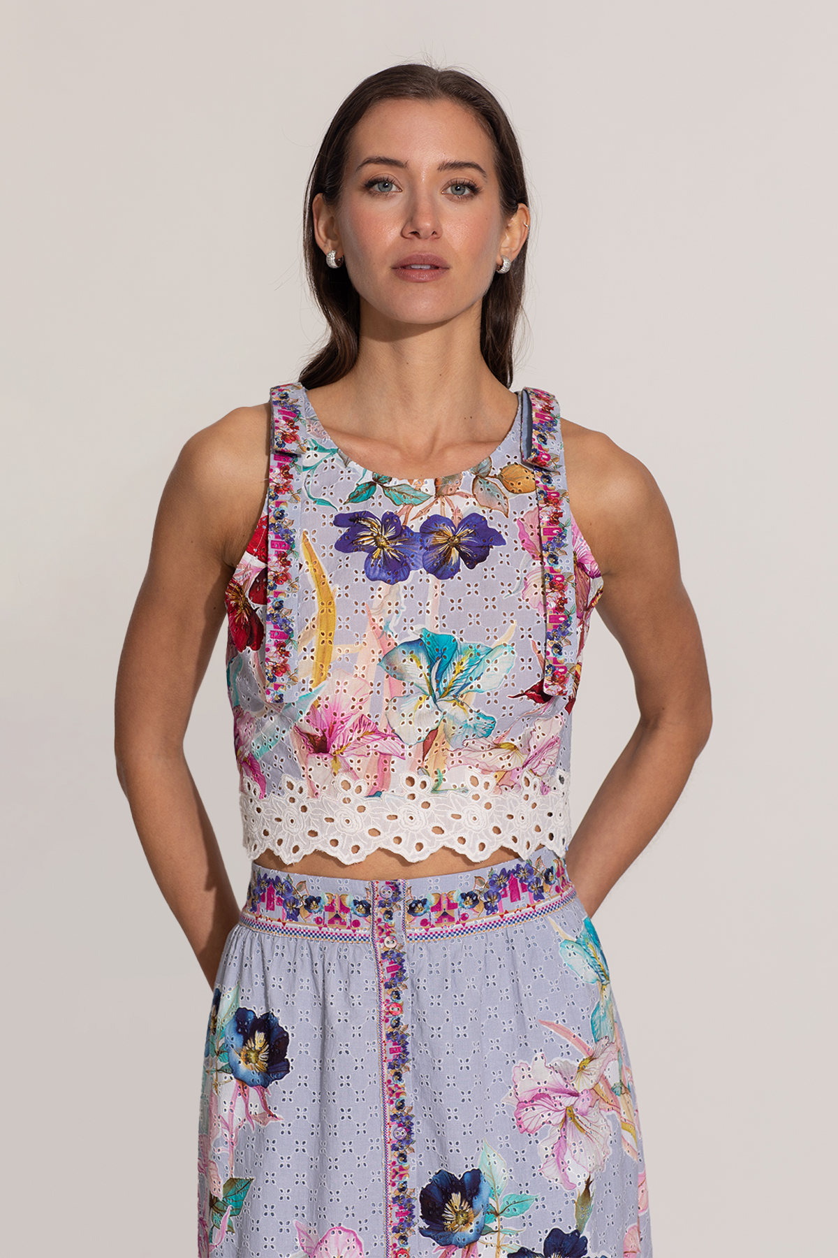 Zimi Halter Crop Top & Skirt