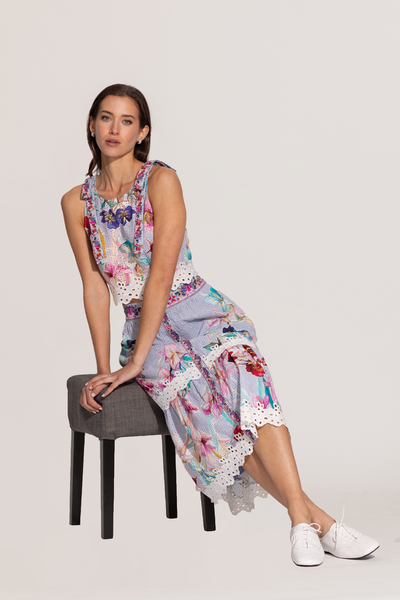 Zimi Halter Crop Top & Skirt
