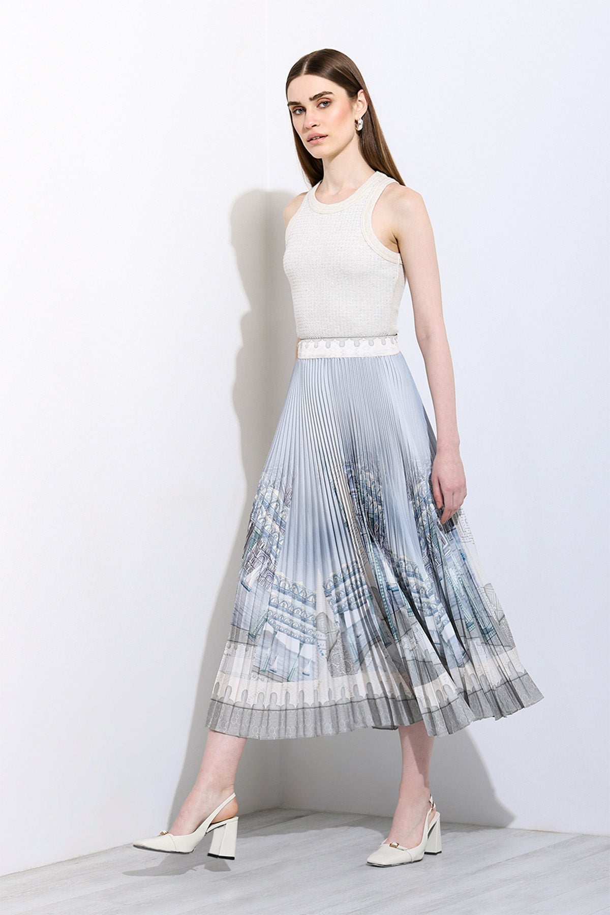 Gaia Pleated Skirt