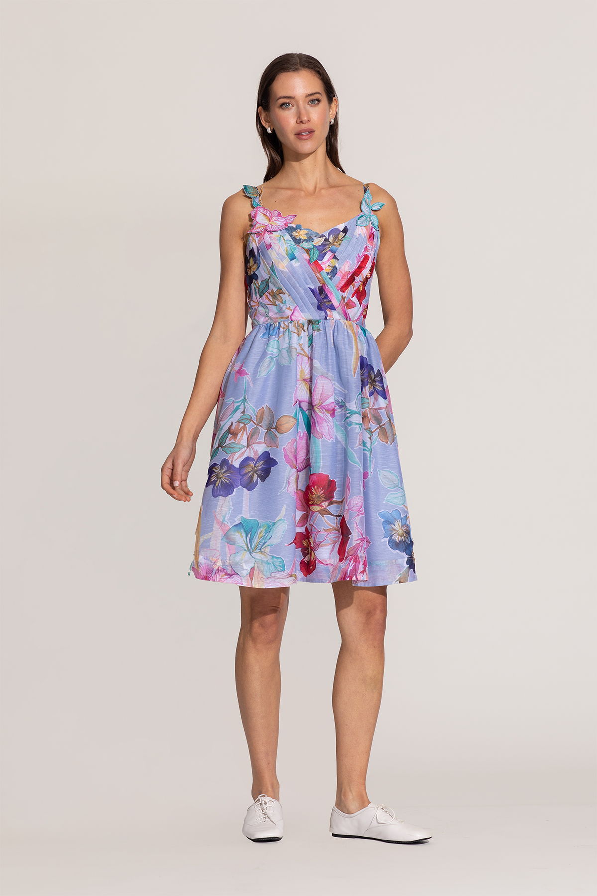 Florin Pleated Mini Dress