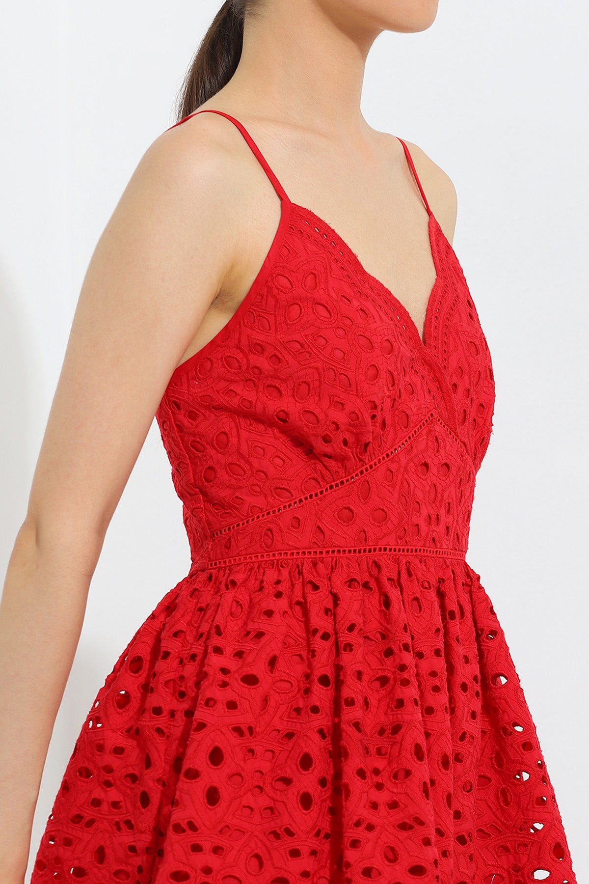 Olia Strap Empire Mini Dress Chic Elegant Style Ranna Gill India