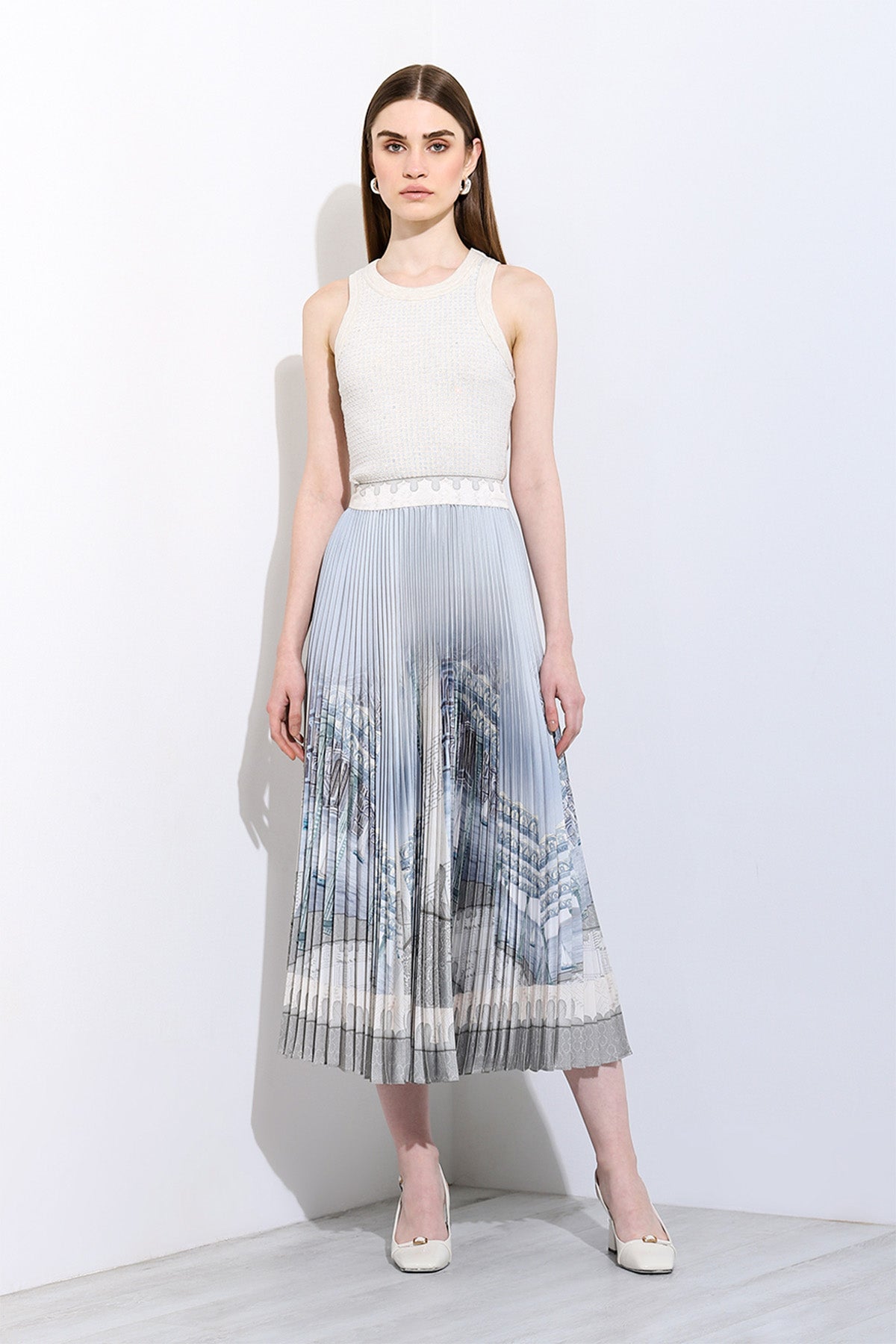 Gaia Pleated Skirt