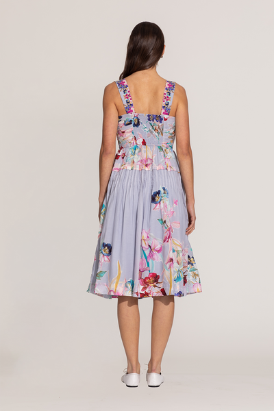 Anara Ruched Midi Dress