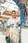 Khushnaz Ashdin Turner in Anita Waistcoat Blouse