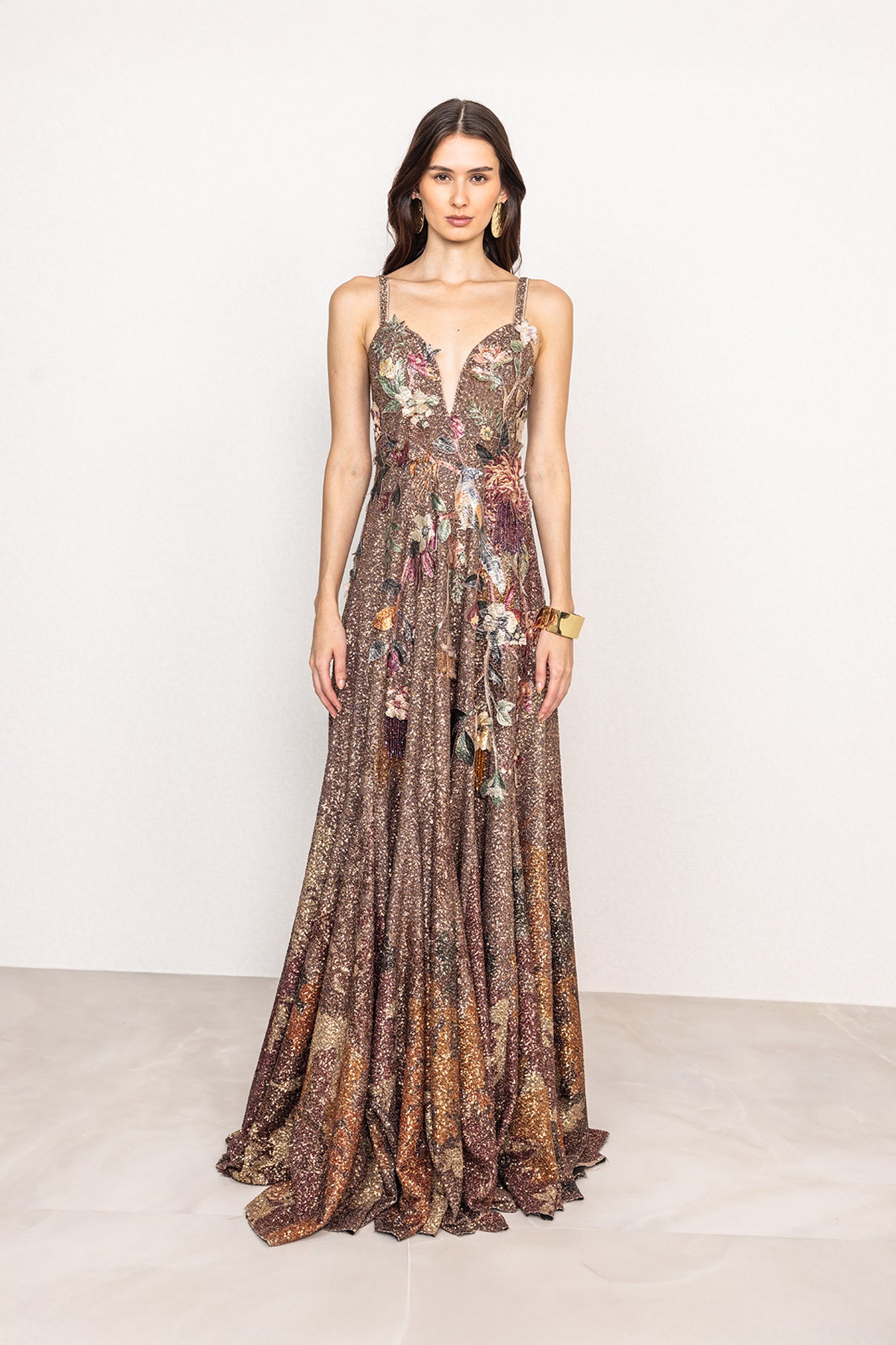 Stardrift V-Neck Gown