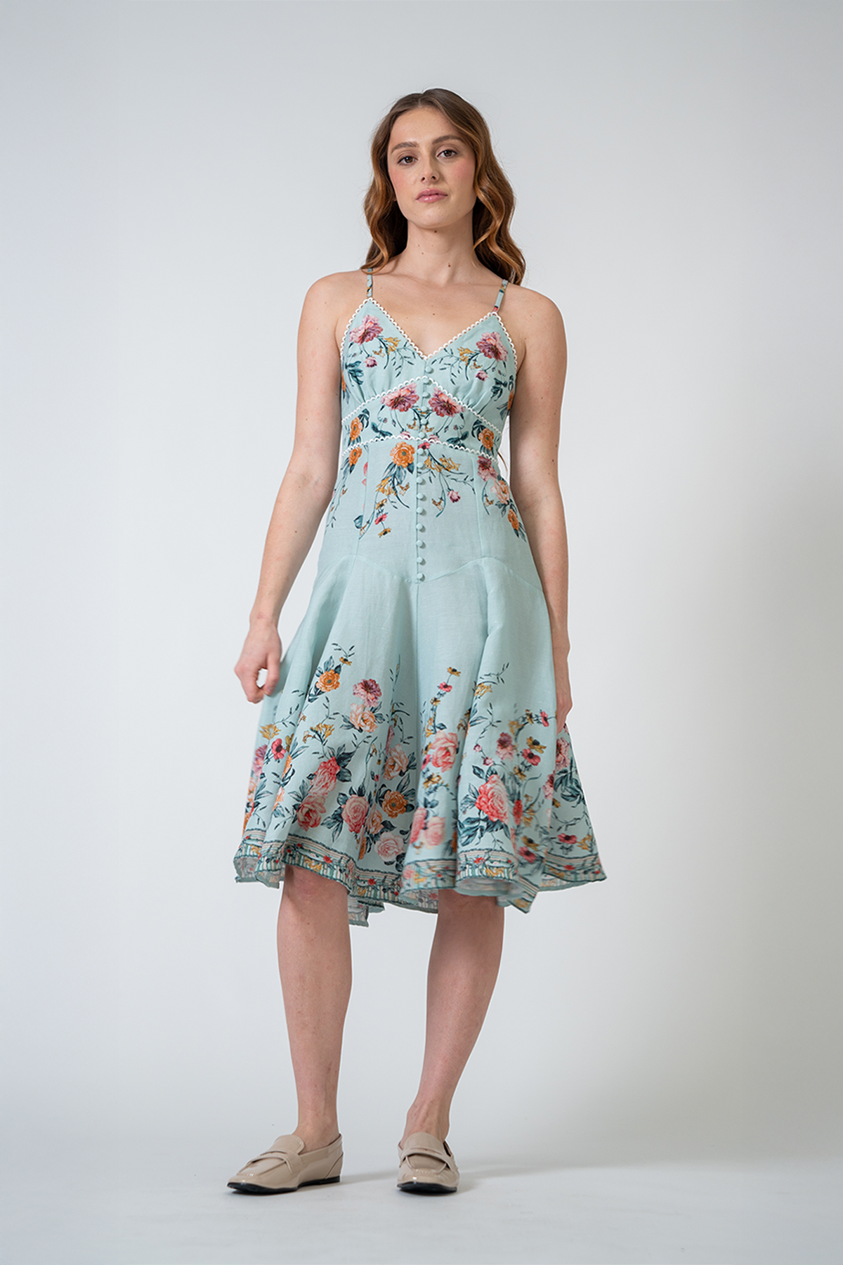 Roselle Strap Midi Dress