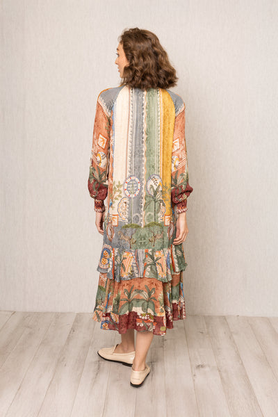Tula Gathered Midi Dress