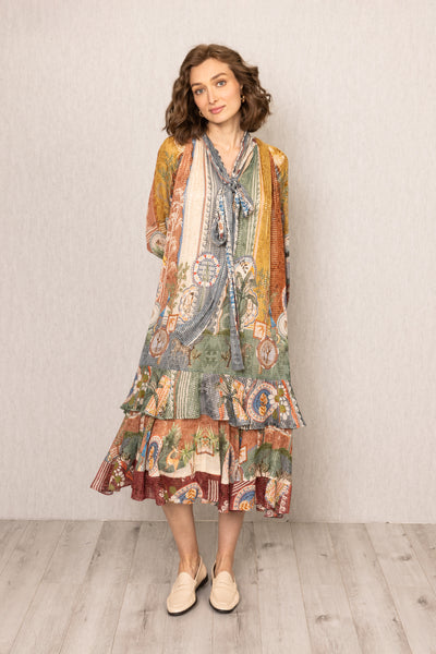 Tula Gathered Midi Dress
