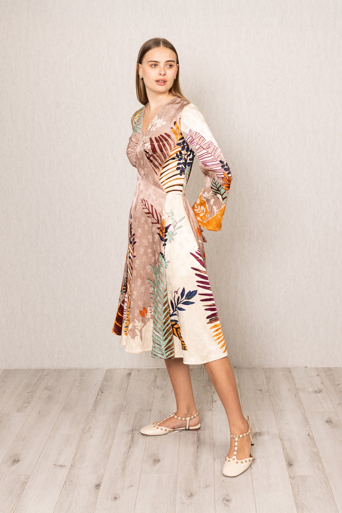 Ken Diamond Panel Midi Dress