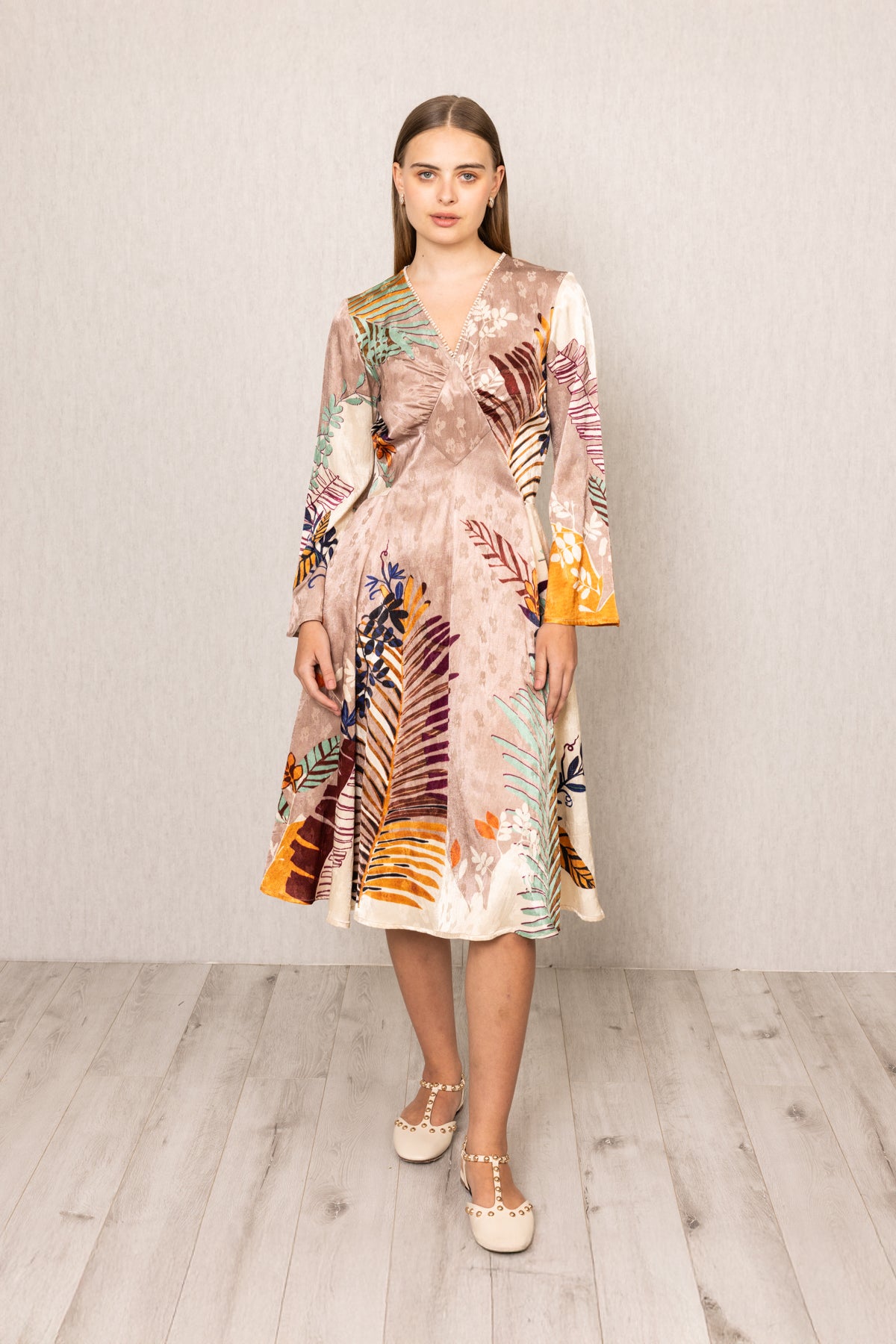 Ken Diamond Panel Midi Dress