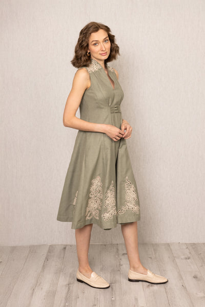Lima Sleeveless Midi Dress