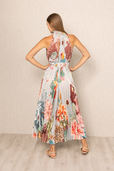 Malaga Pleated Maxi Dress