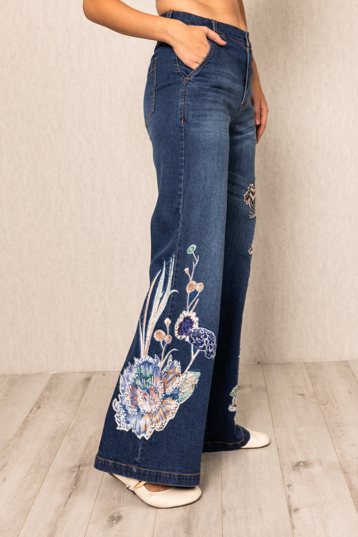 Blooms Lara Wide Leg Jeans