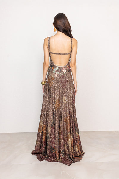 Stardrift V-Neck Gown