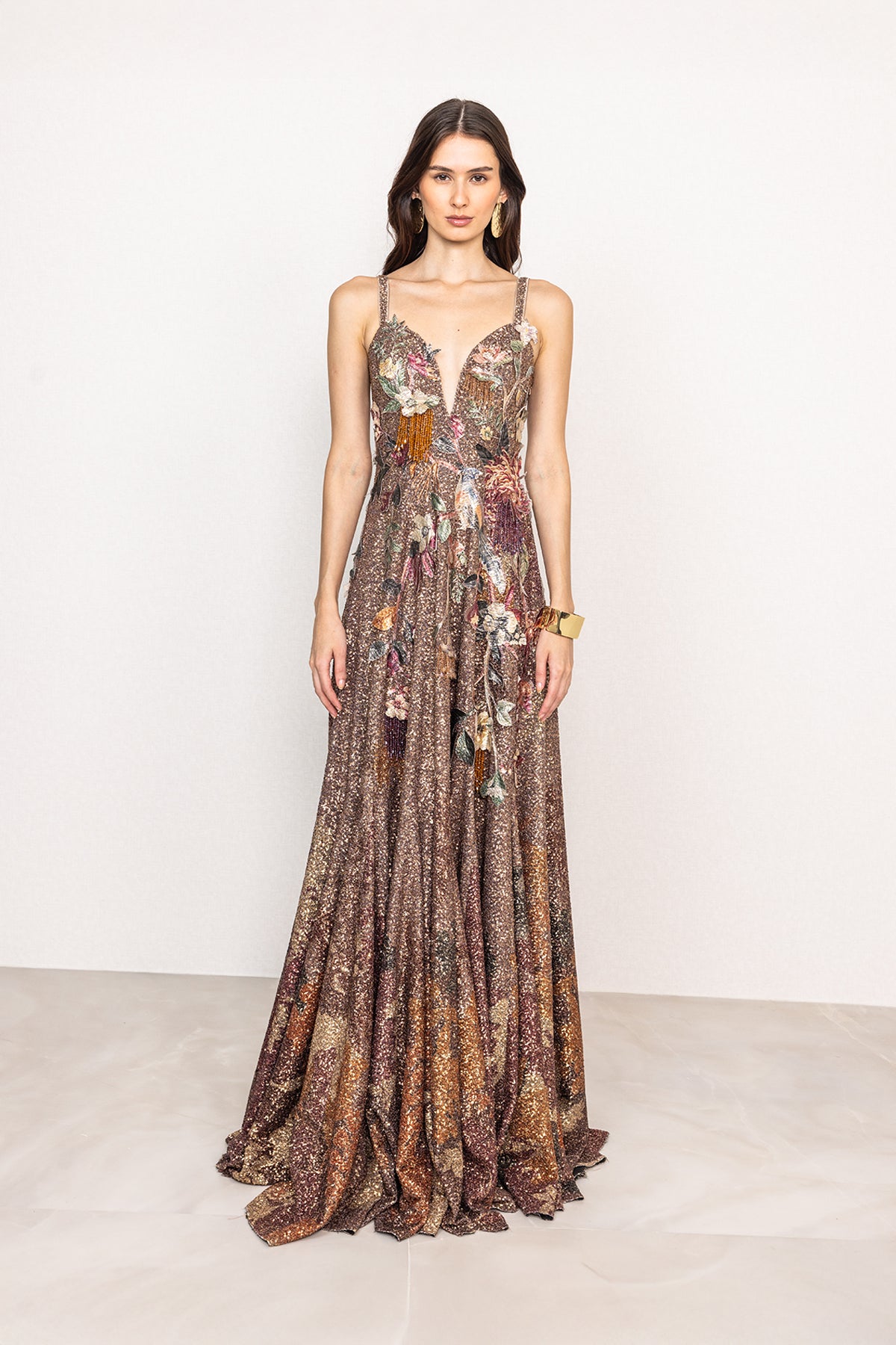 Stardrift V-Neck Gown