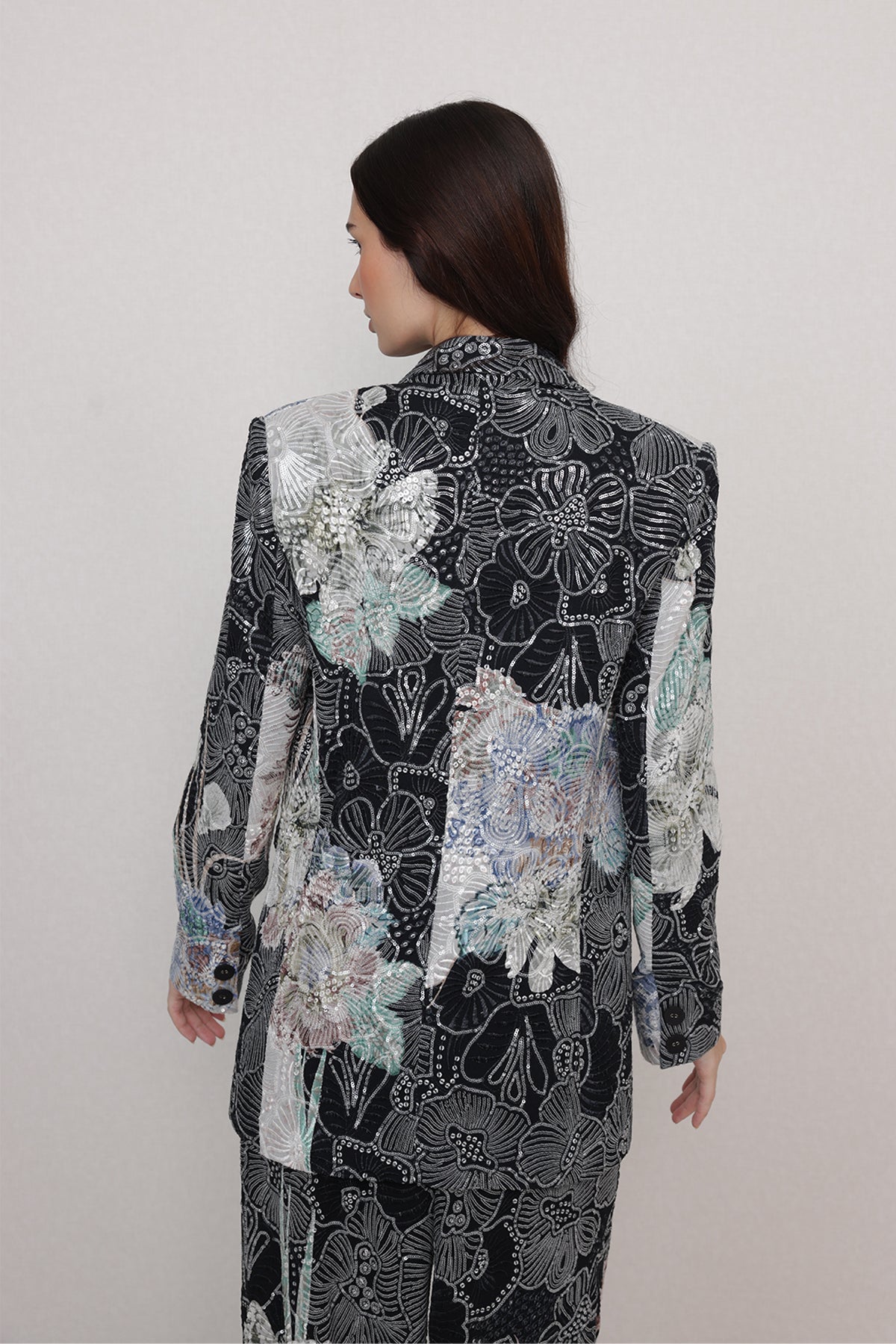 Lakshmi Rana Ellis Embroidered Floral Set