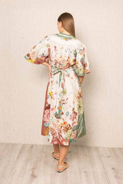 Capri Flared Sleeve Dress