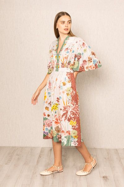 Capri Flared Sleeve Dress