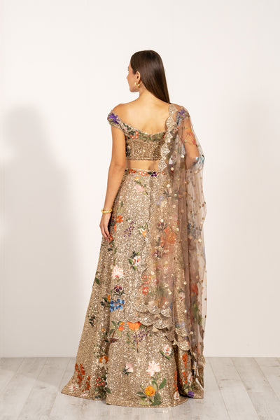 Gilded Flora Lehenga Set