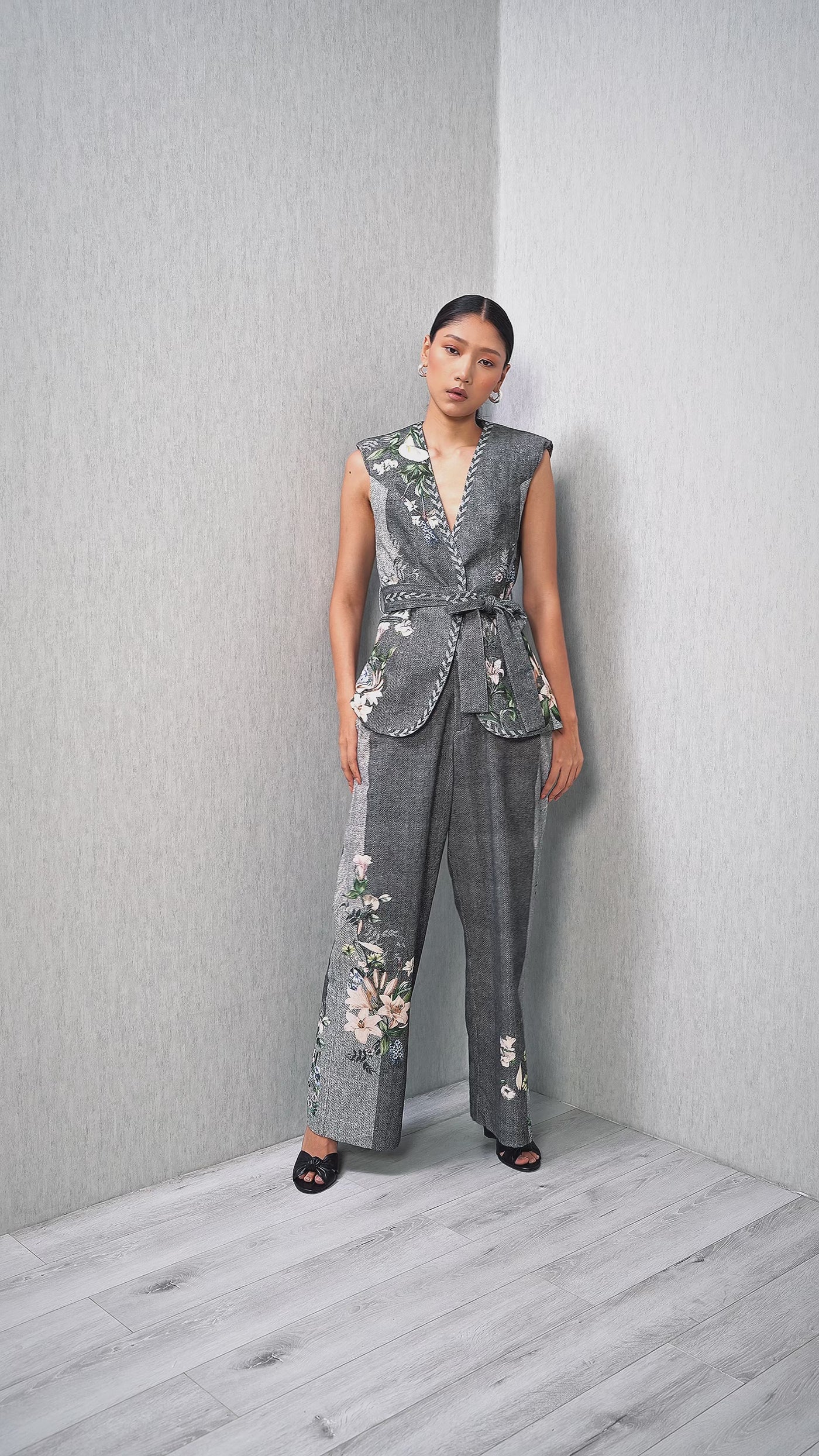 Silene Belted Waist Coat & Pants