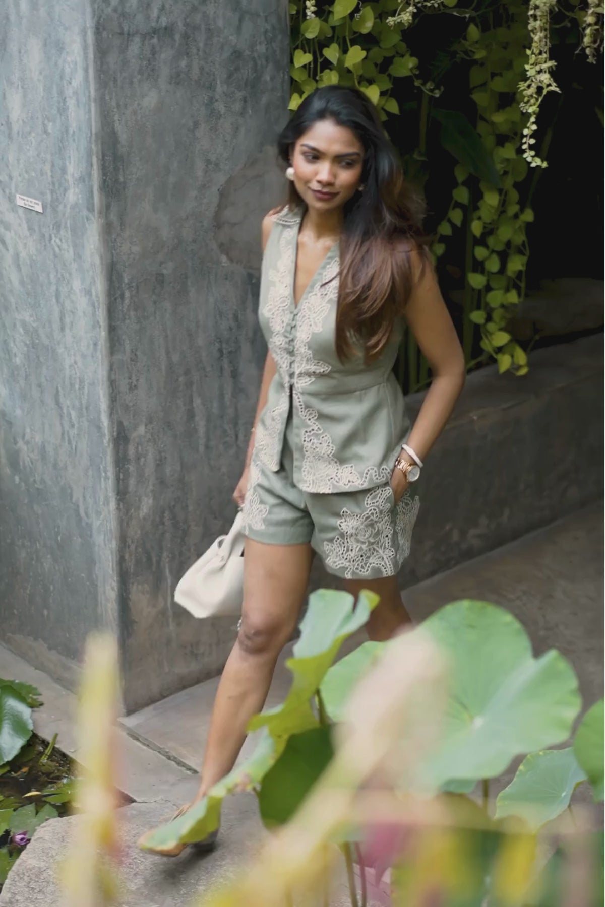 Smridhi Oberoi in Kai V-Neck Top