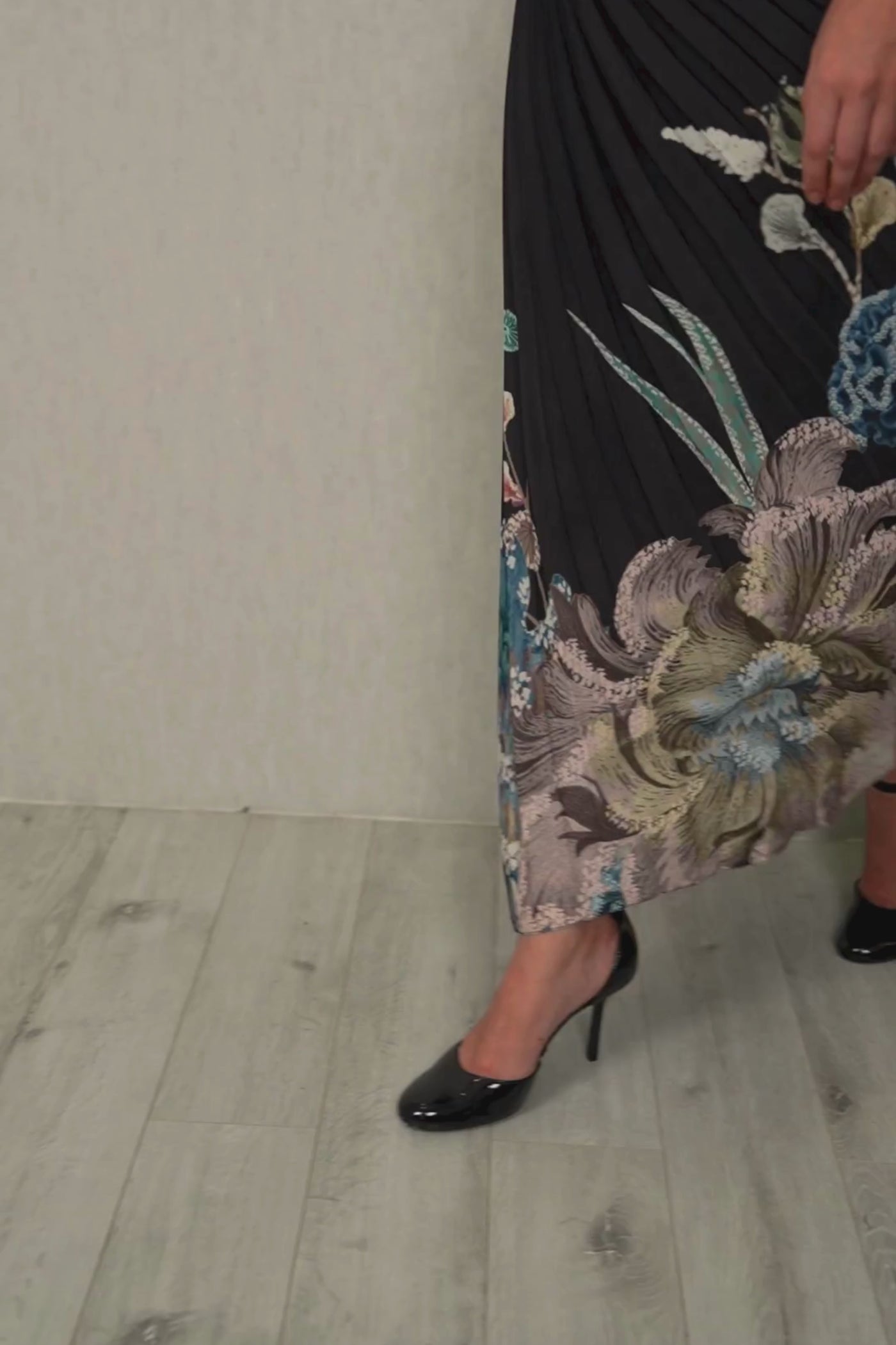 Amelia Asymmetric Pleated Dress