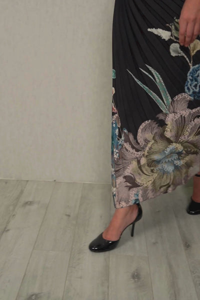 Amelia Asymmetric Pleated Dress