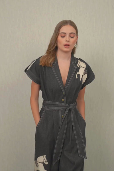 Phoenix Collared Jumpsuit