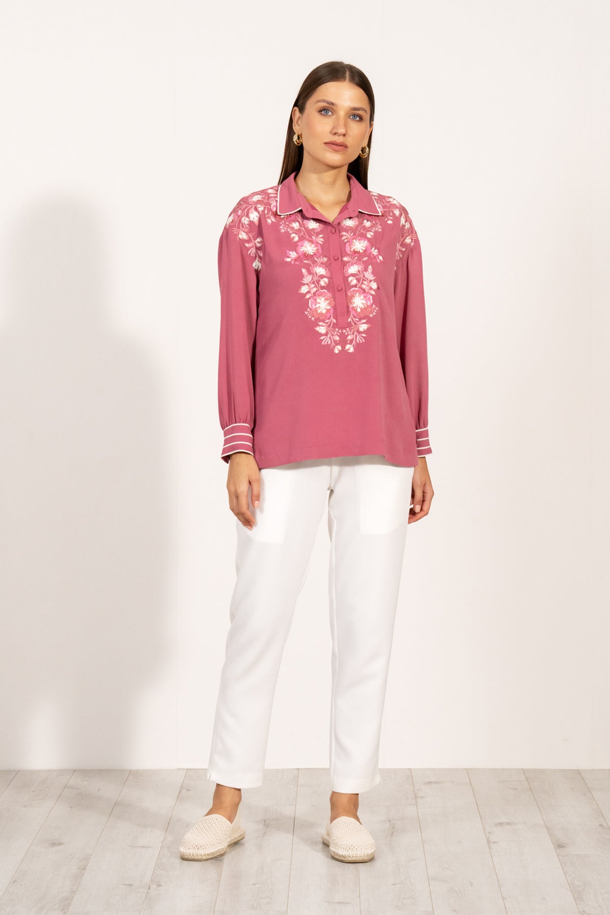 Viara Embroidered Top